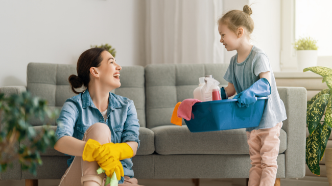 Quick Cleaning Hacks for Busy Families. Cleaning with Kids - House cleaning service in st pete and tampa