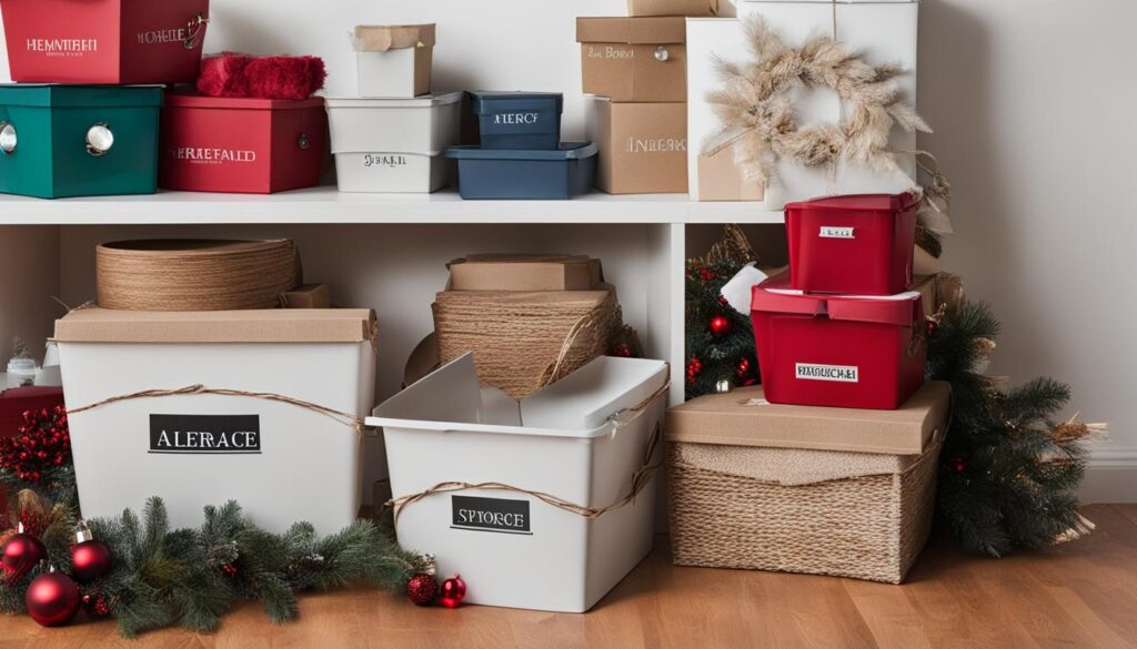 Organize and Store Holiday Decor
