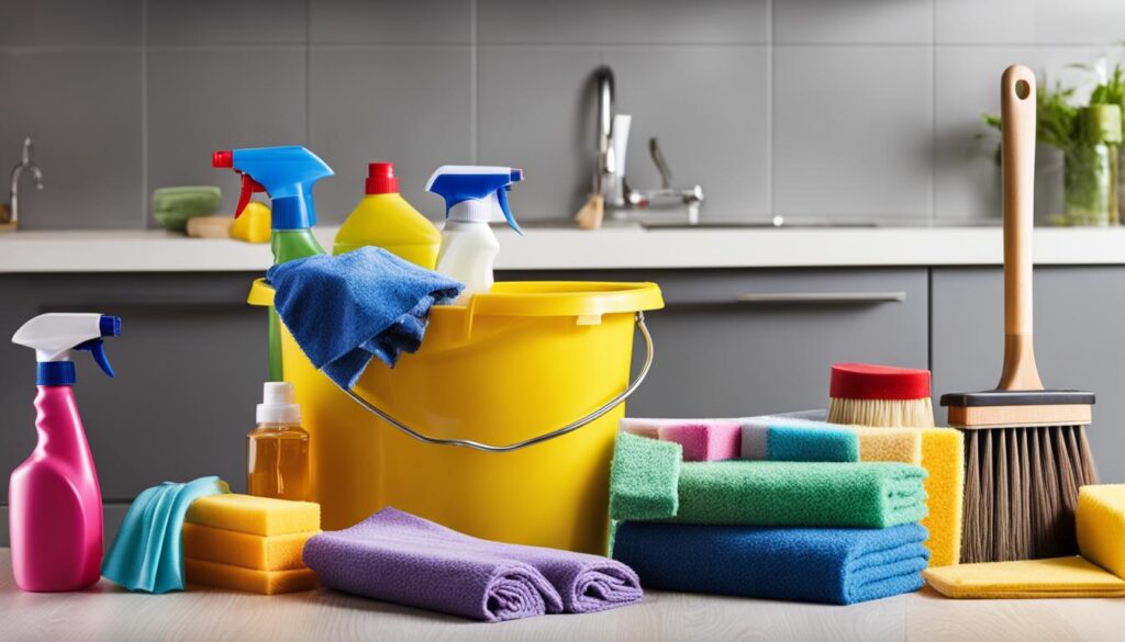 cleaning supplies for year-end