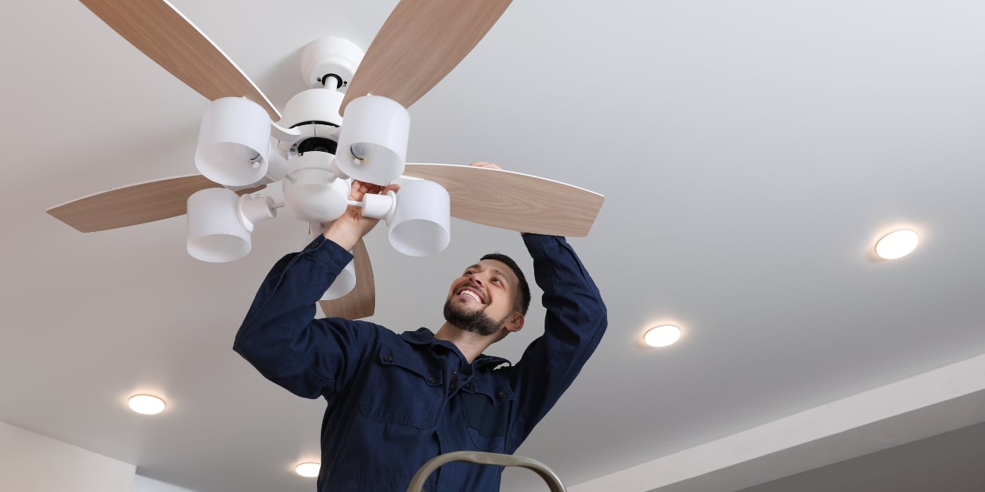 How to Clean Ceiling Fans and Light Fixtures for Summer